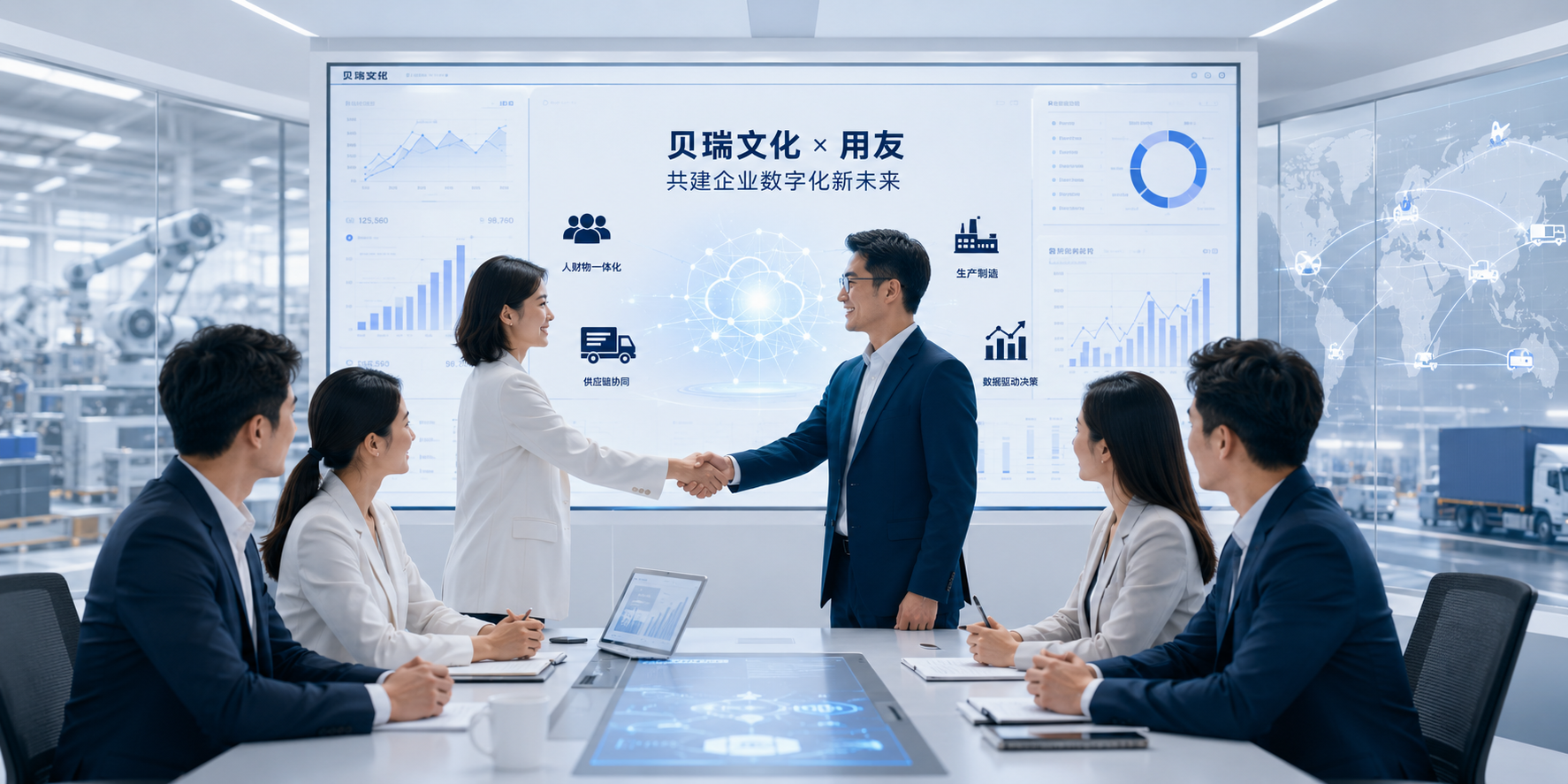 合作握手